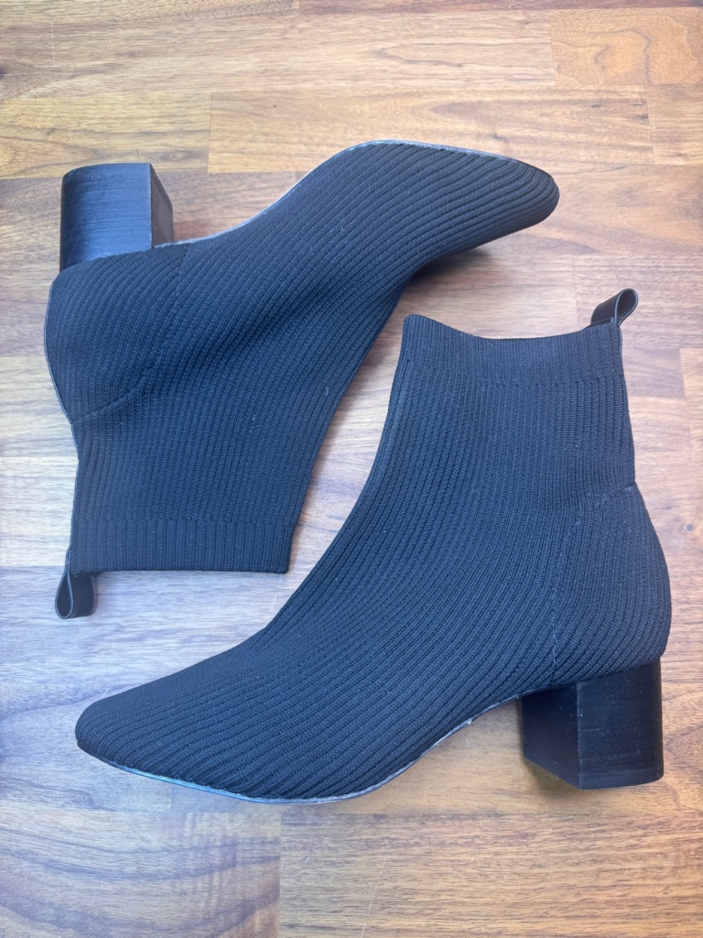 Joie Black Knit Ankle Sock Boots Size 7 Neely